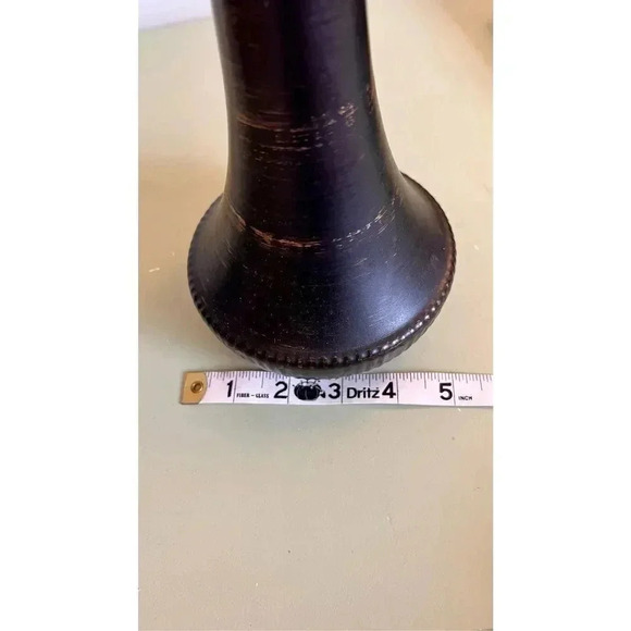 Vintage‎ McCoy Tabletop Standing Brown Swirl Vase Decor Made in USA - Picture 4 of 7